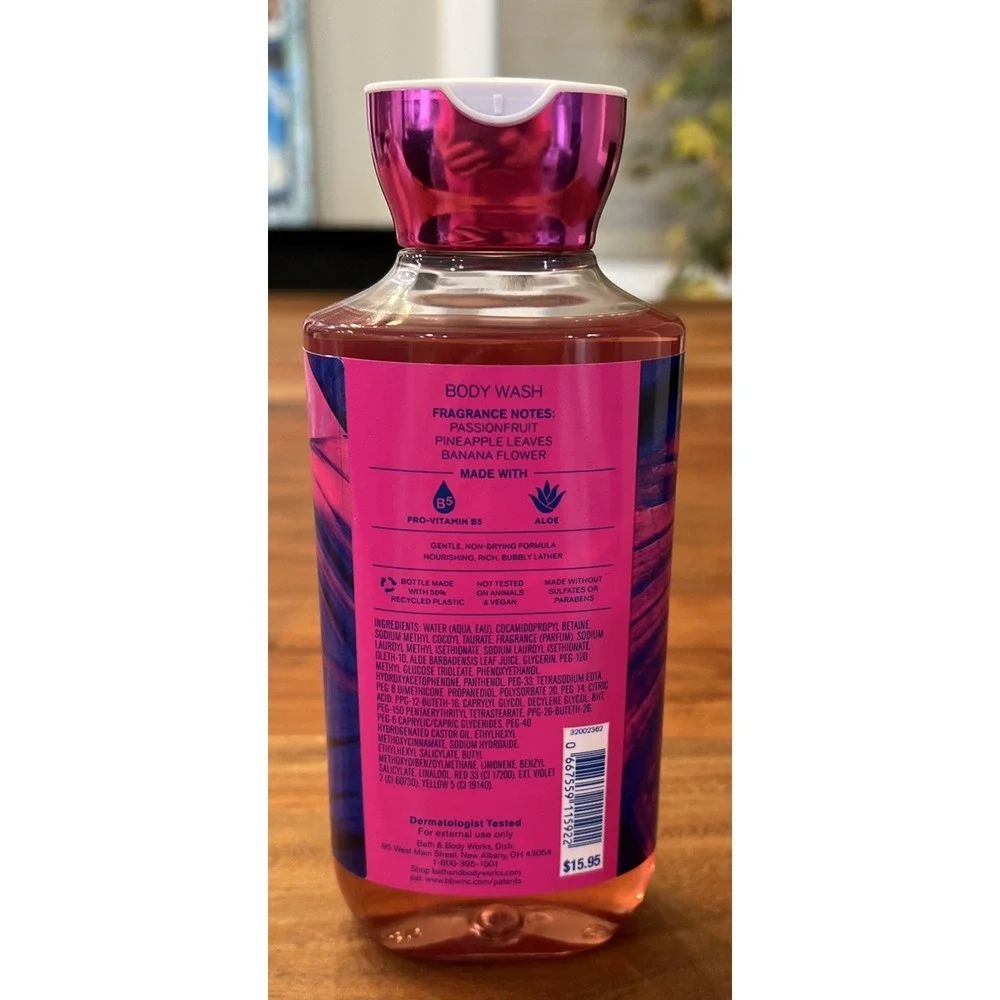Bath & Body Works‎ Bahamas Passionfruit Banana Flower Body Wash 10 Oz New